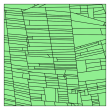 paysage agricole approximé par tessellations en T 